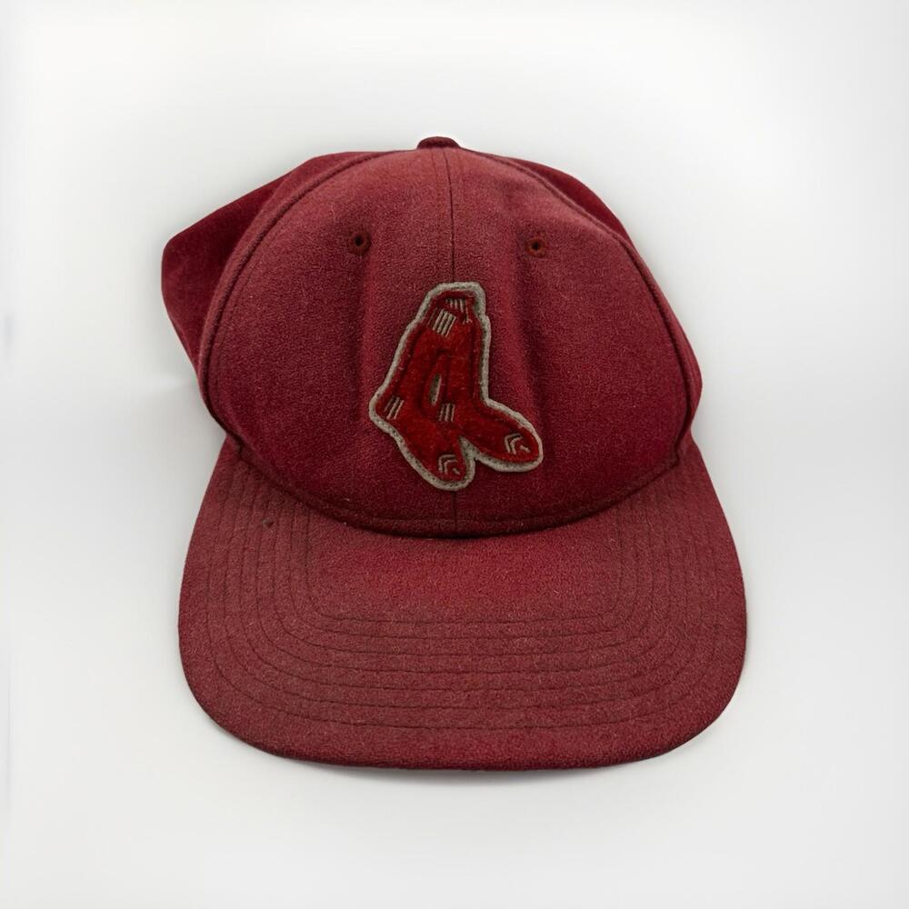 VTG Boston Red Sox New Era Pro Model Adjustable Hat Wool Cooperstown Collect